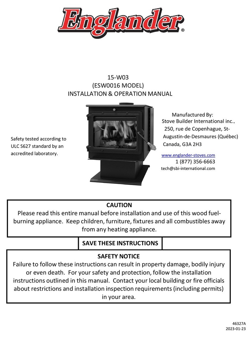 Englander 15-W03 Installation & operation manual