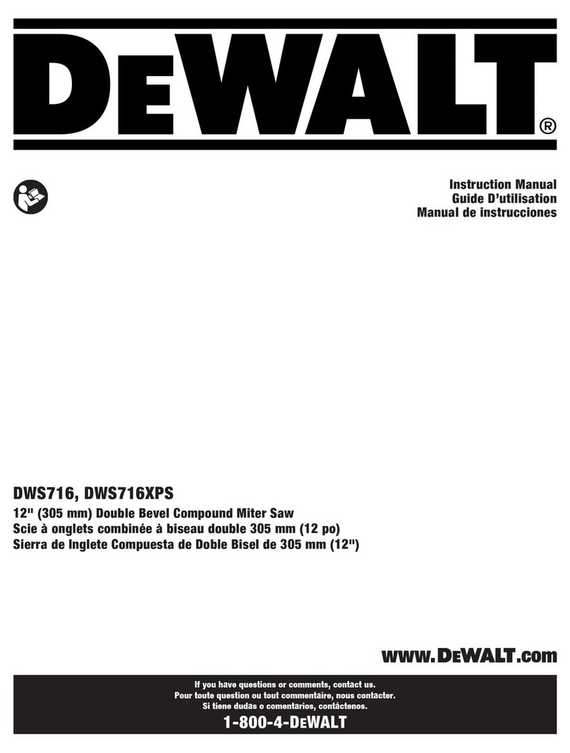 DeWalt DWS716XPS User manual DeWalt DWS716XPS User manual