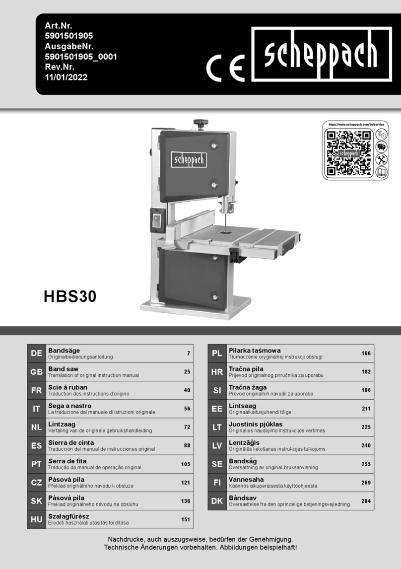 Scheppach HBS30 User guide