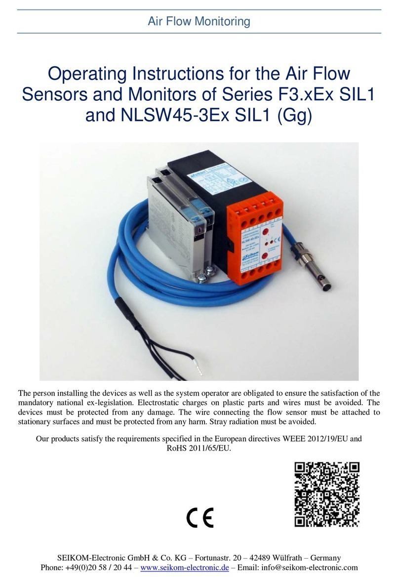 Seikom Electronic F3 Ex SIL1 Series User manual