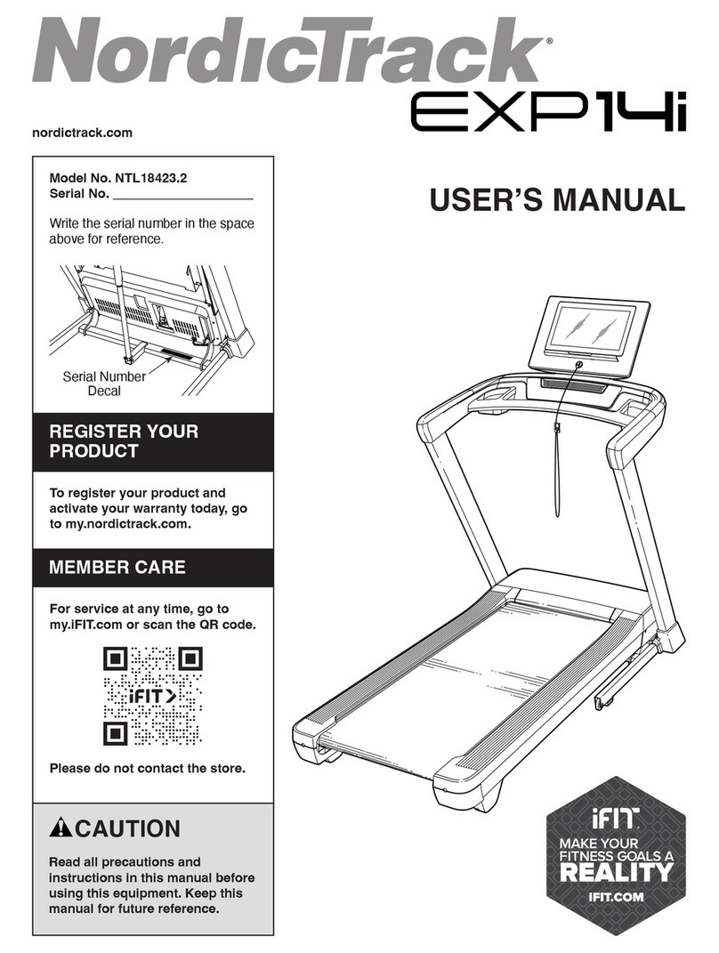 NordicTrack NTL18423.2 User manual