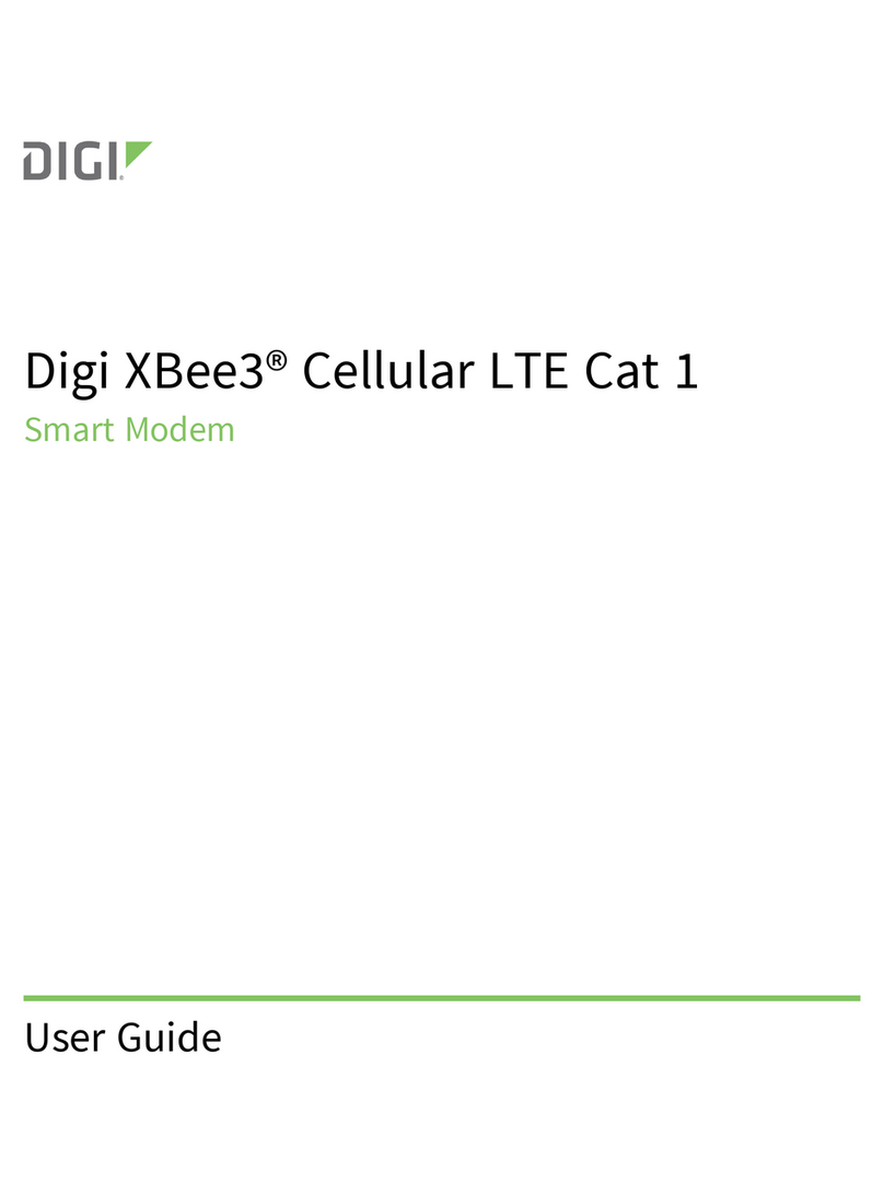 Digi XBee3 Cellular LTE Cat 1 User manual