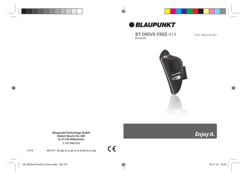 Blaupunkt BT DRIVE FREE 414 manual