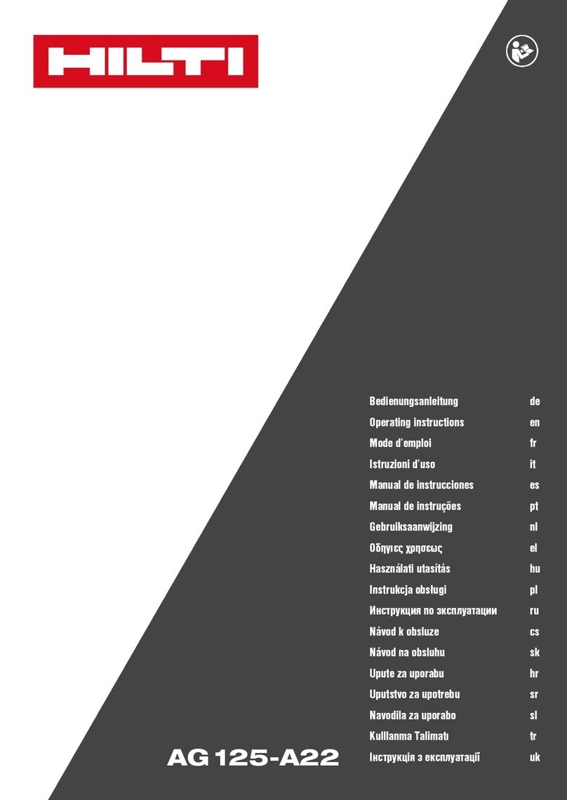 Hilti AG 125-A22 User manual