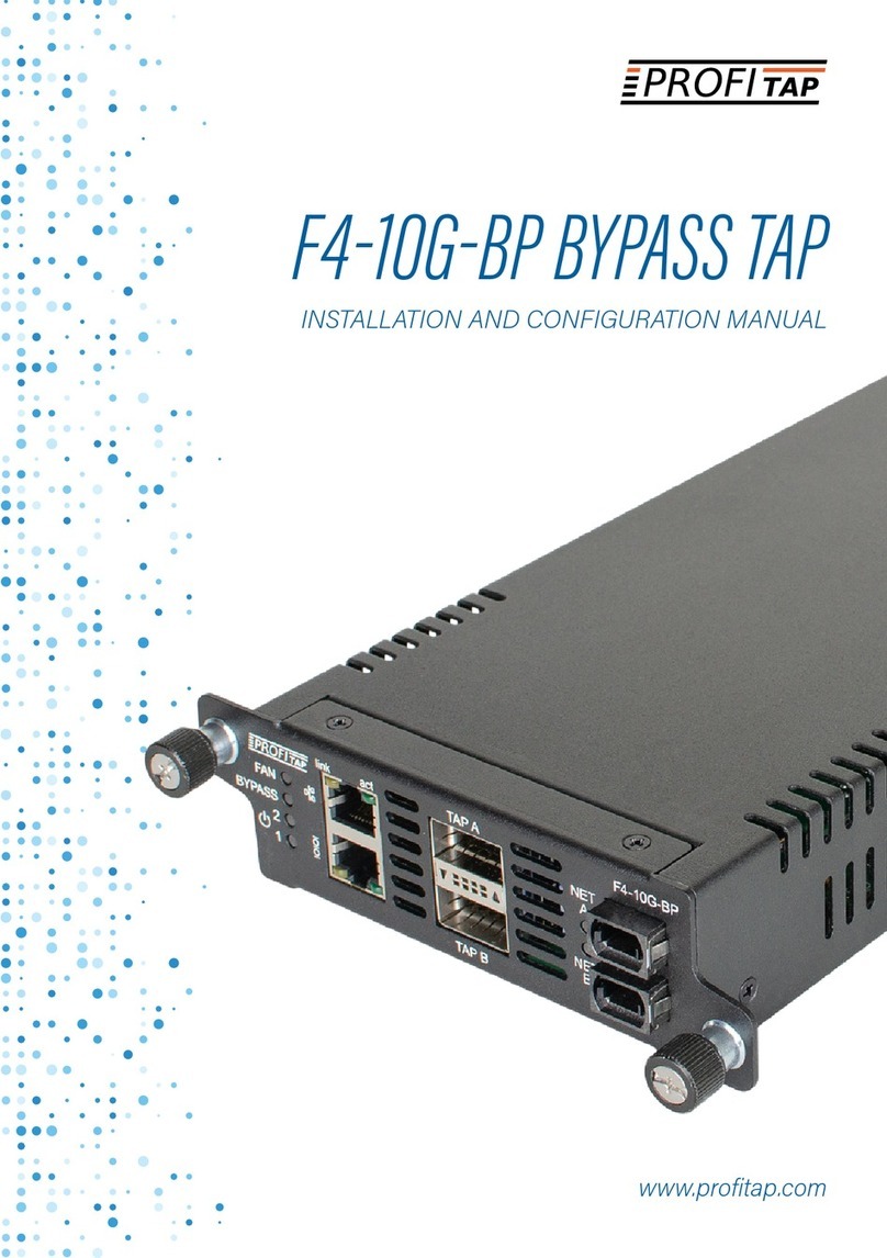 ProfiTap F4-10G-BP BYPASS TAP Installation and configuration manual