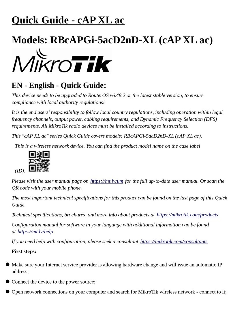 MikroTik RBcAPGi-5acD2nD-XL User manual