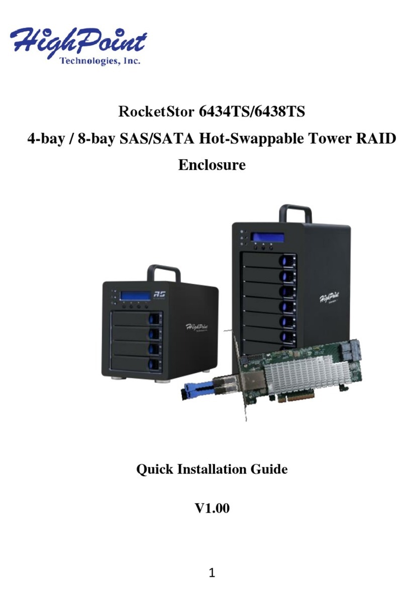 HighPoint RocketStor 6434TS User manual