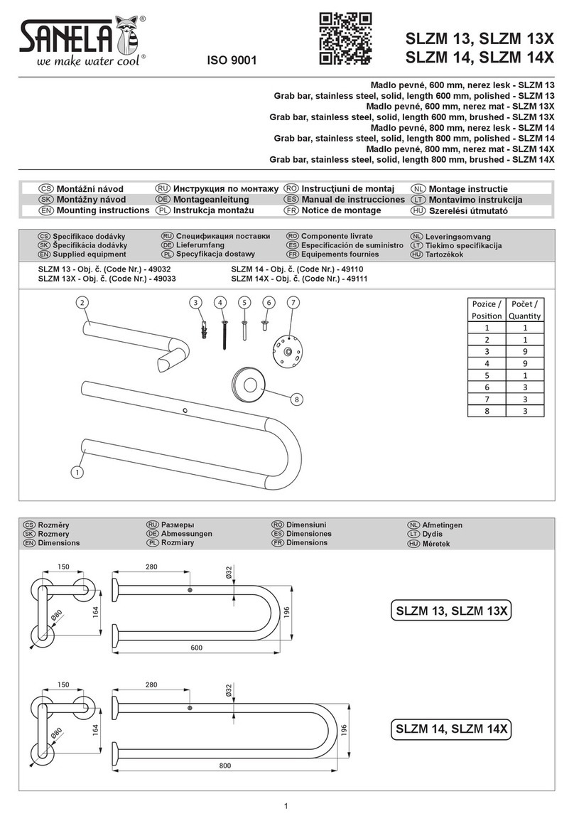 Sanela SLZM 13X Mounting instructions