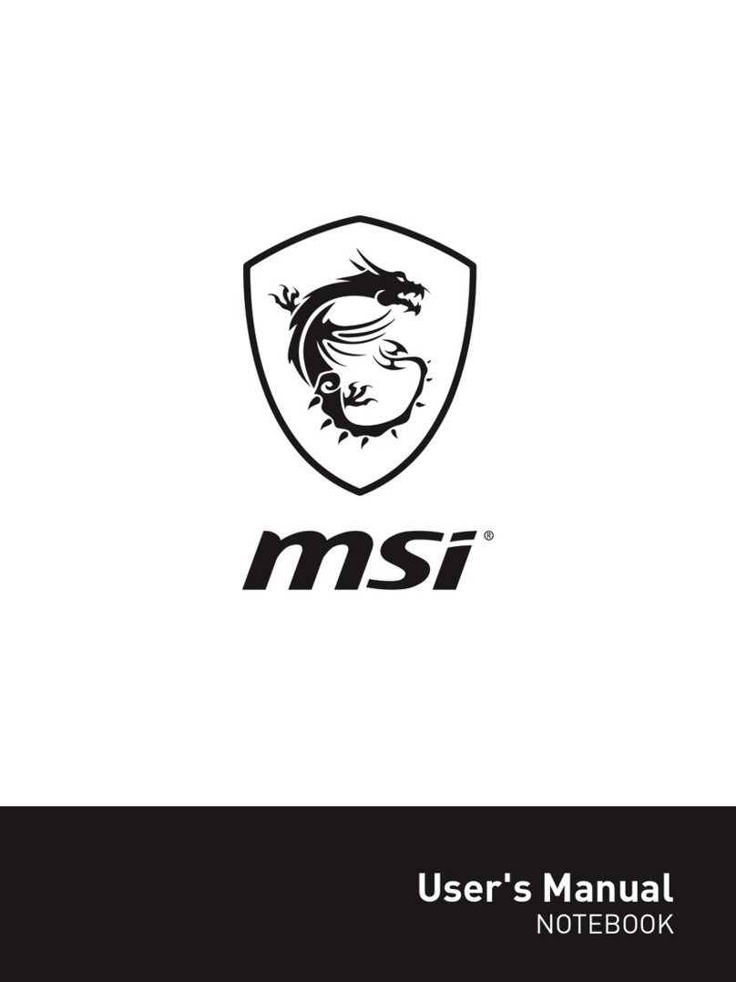 MSI GS63 User manual