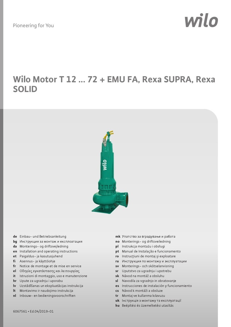 Wilo EMU FA Installation and operating instructions