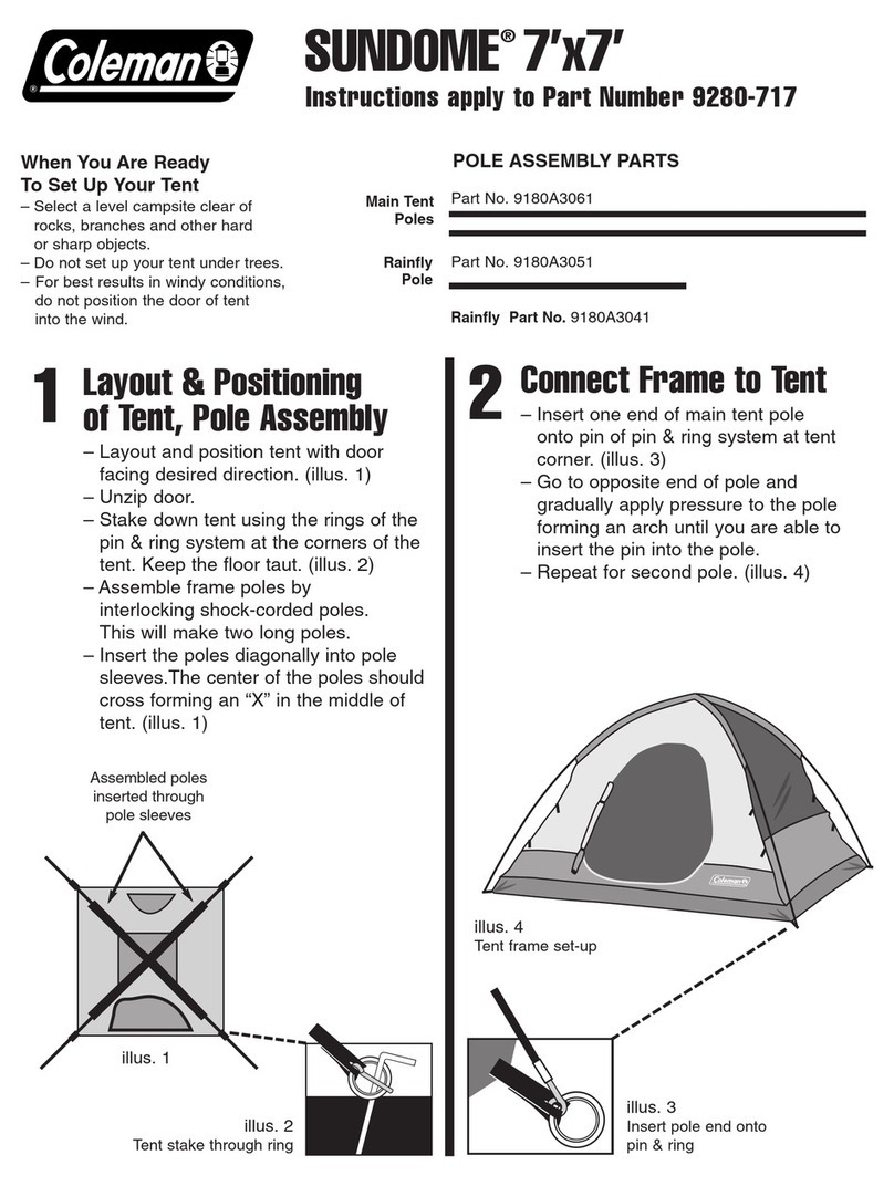 Coleman SUNDOME 9180A3061 User manual Coleman SUNDOME 9180A3061 User manual
