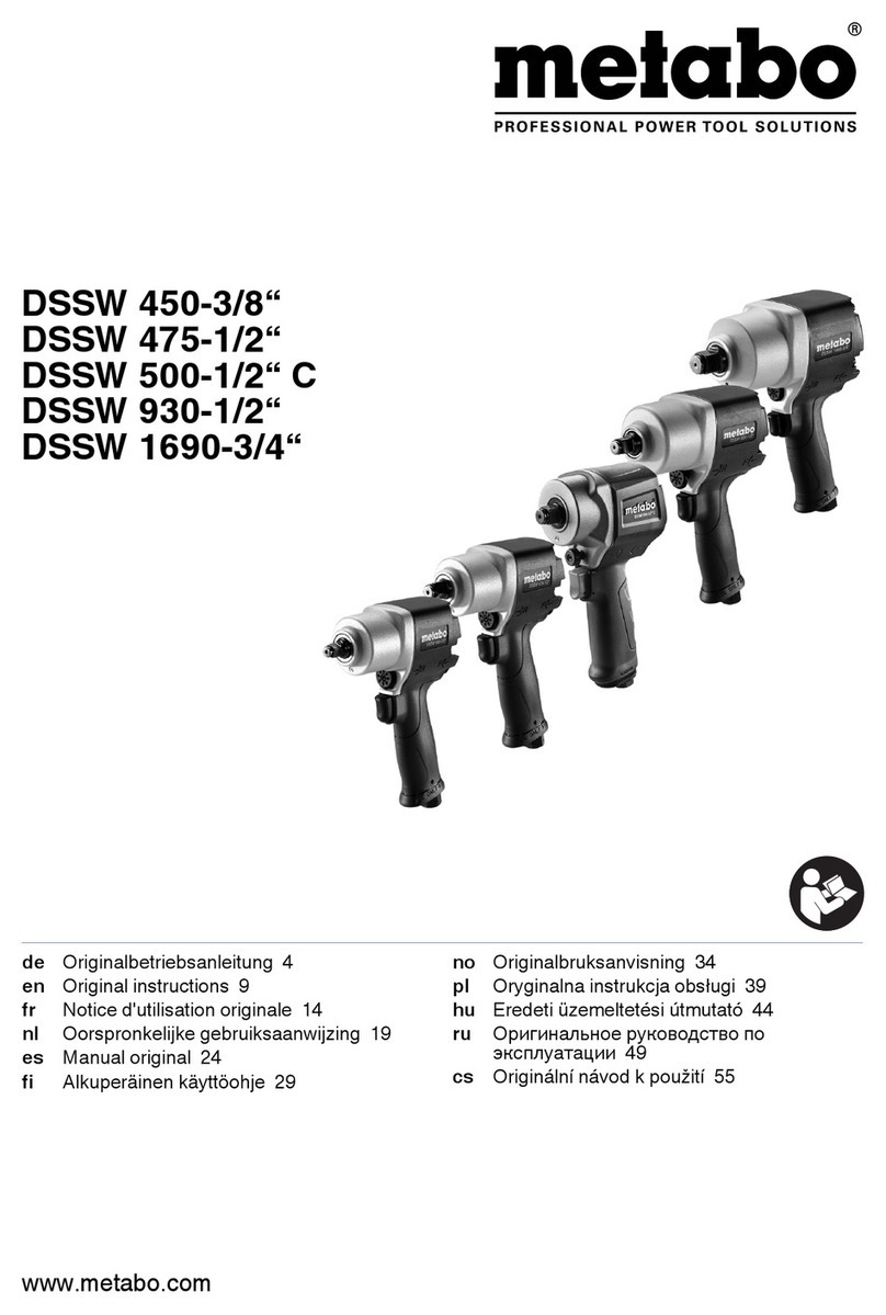 Metabo DSSW 475-1/2" User manual