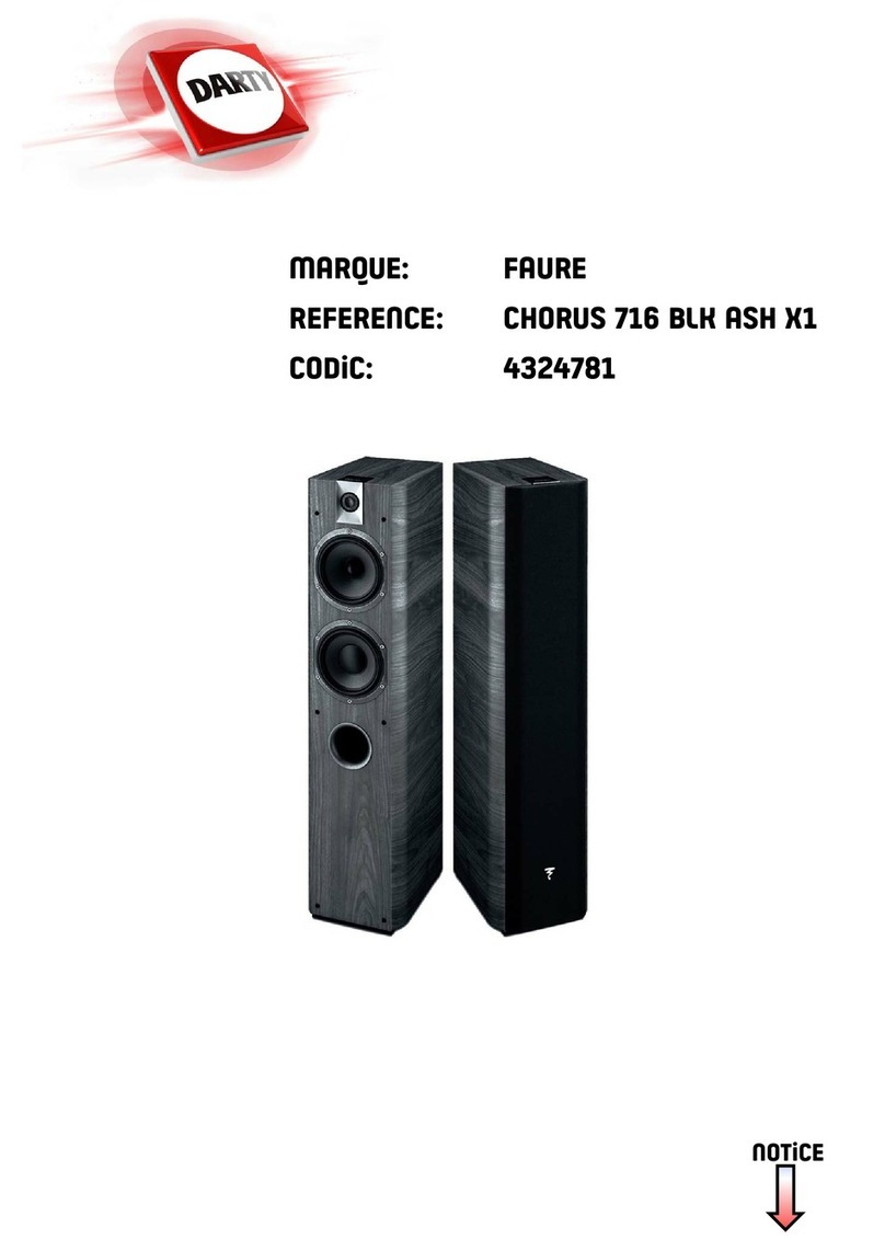 Focal Chorus 716 User manual