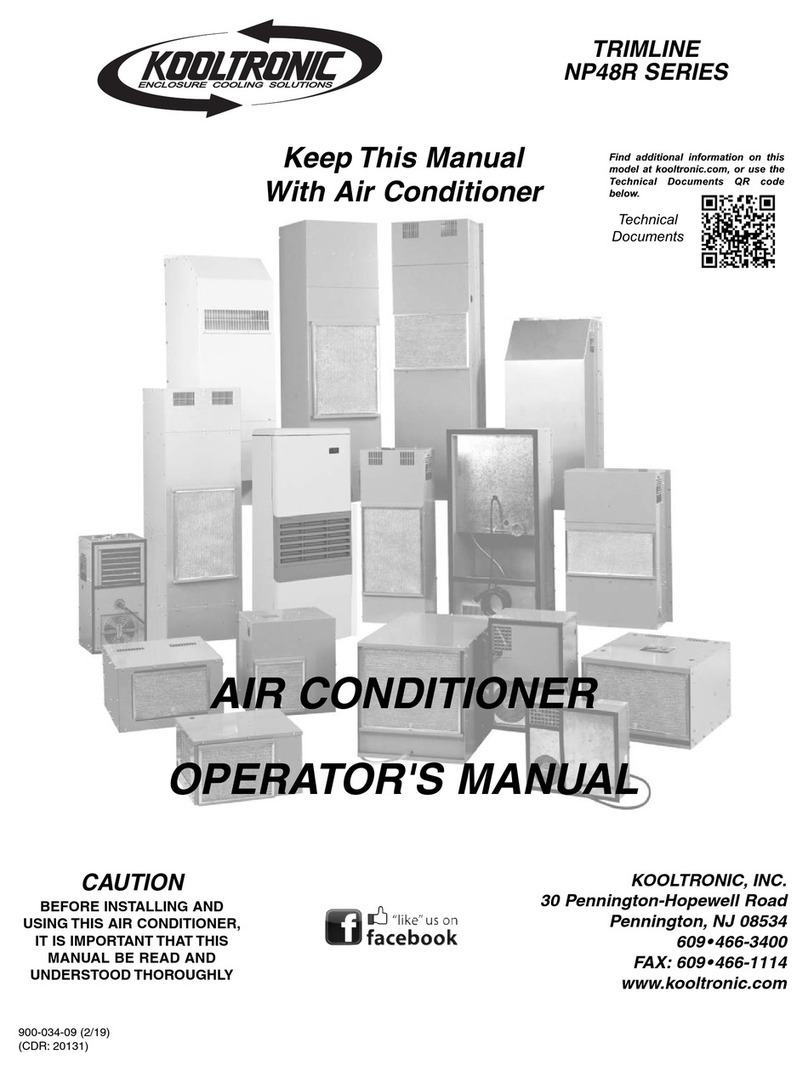 Kooltronic TRIMLINE NP48R Series User manual