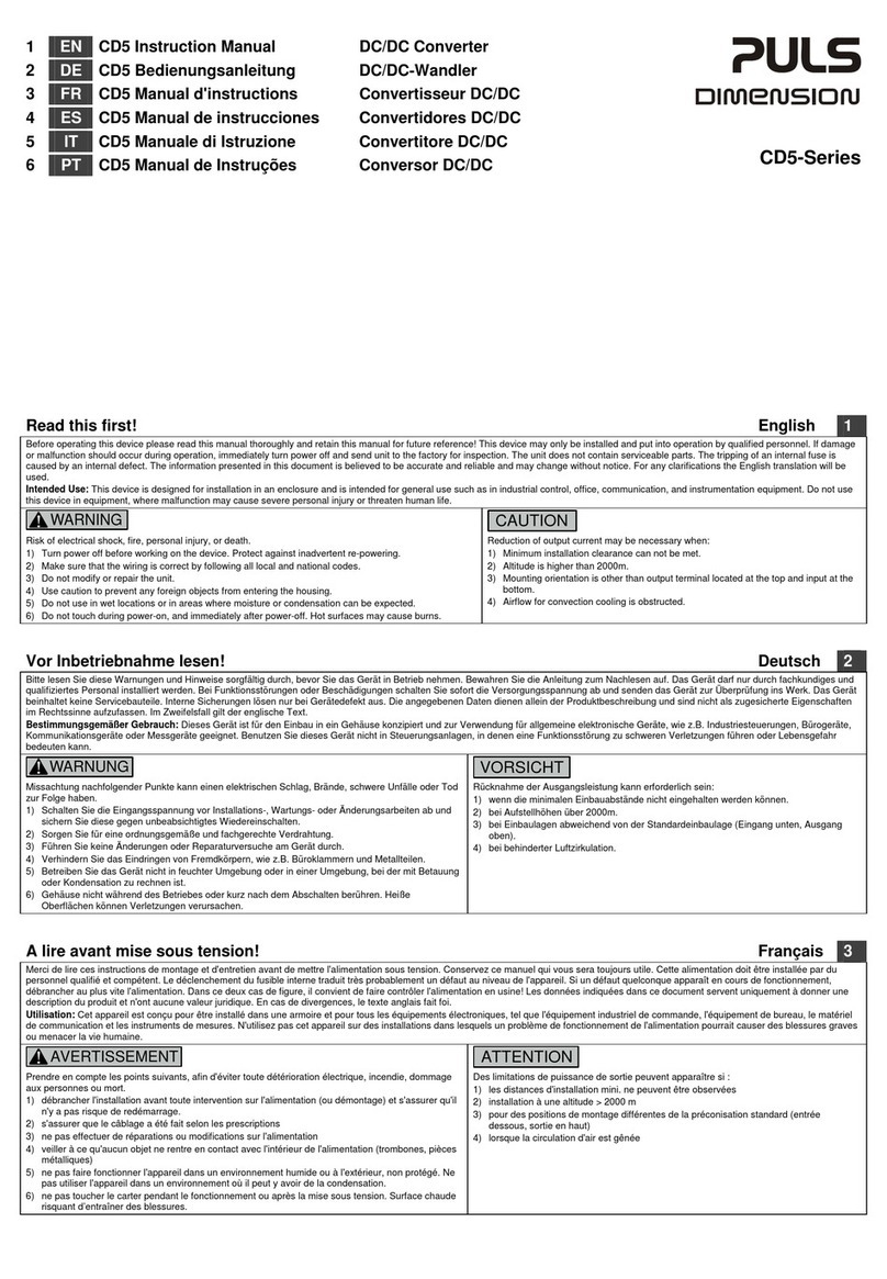 Puls CD5.241 User manual