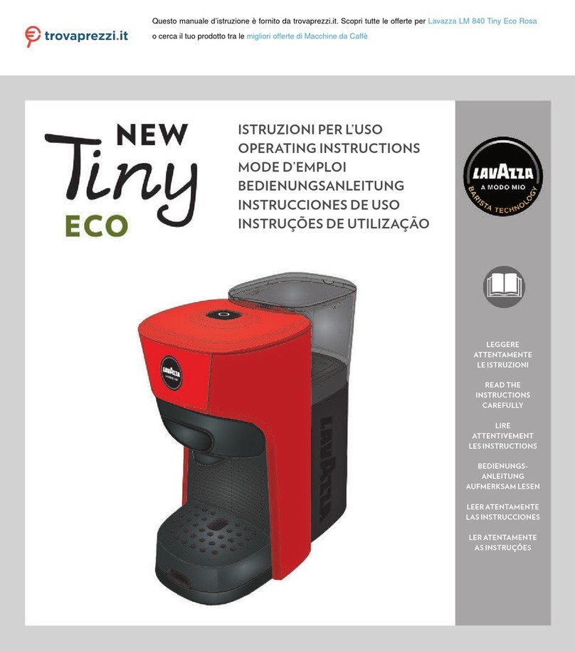 LAVAZZA LM 840 Tiny Eco Rosa operating instructions