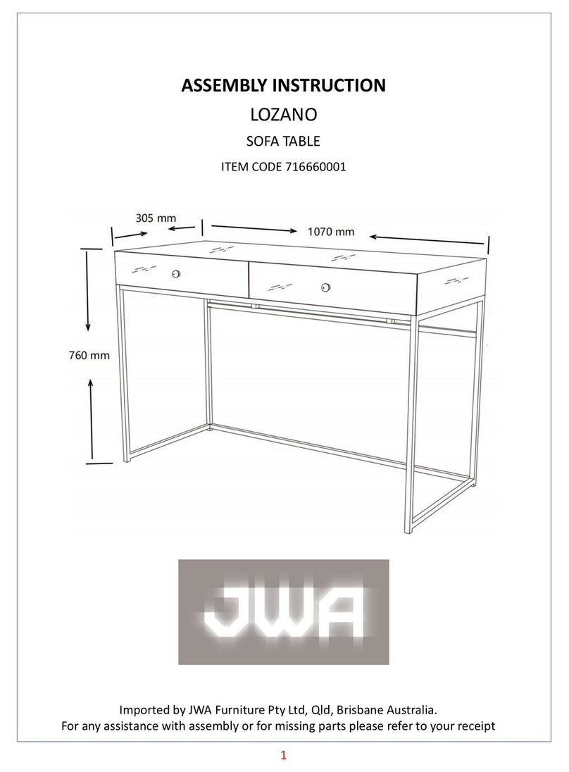 JWA LOZANO 716660001 User manual JWA LOZANO 716660001 User manual