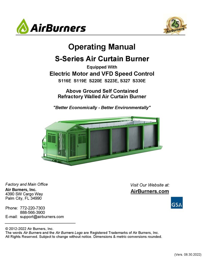 Air Burners S223E User manual