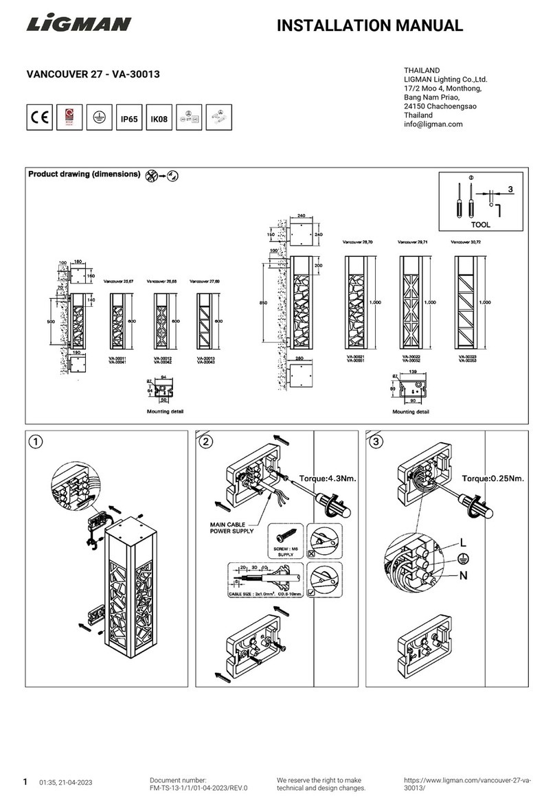 LIGMAN VANCOUVER 27 User manual