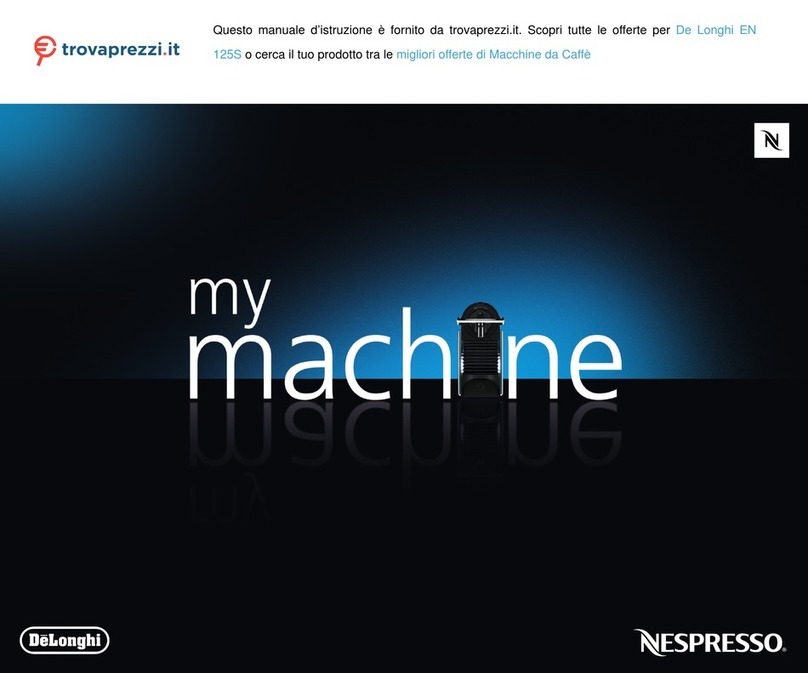 DeLonghi NESPRESSO PIXIE EN 125S User manual