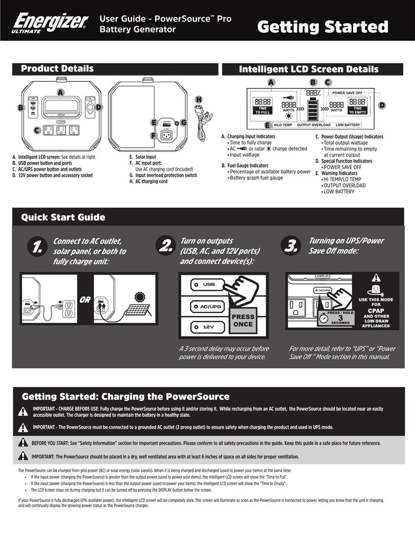 Energizer PowerSource Pro user guide