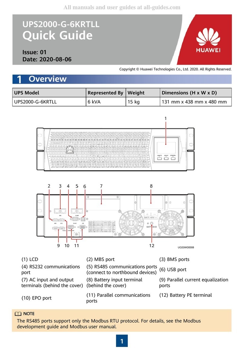 Huawei UPS2000-G-6KRTLL User manual