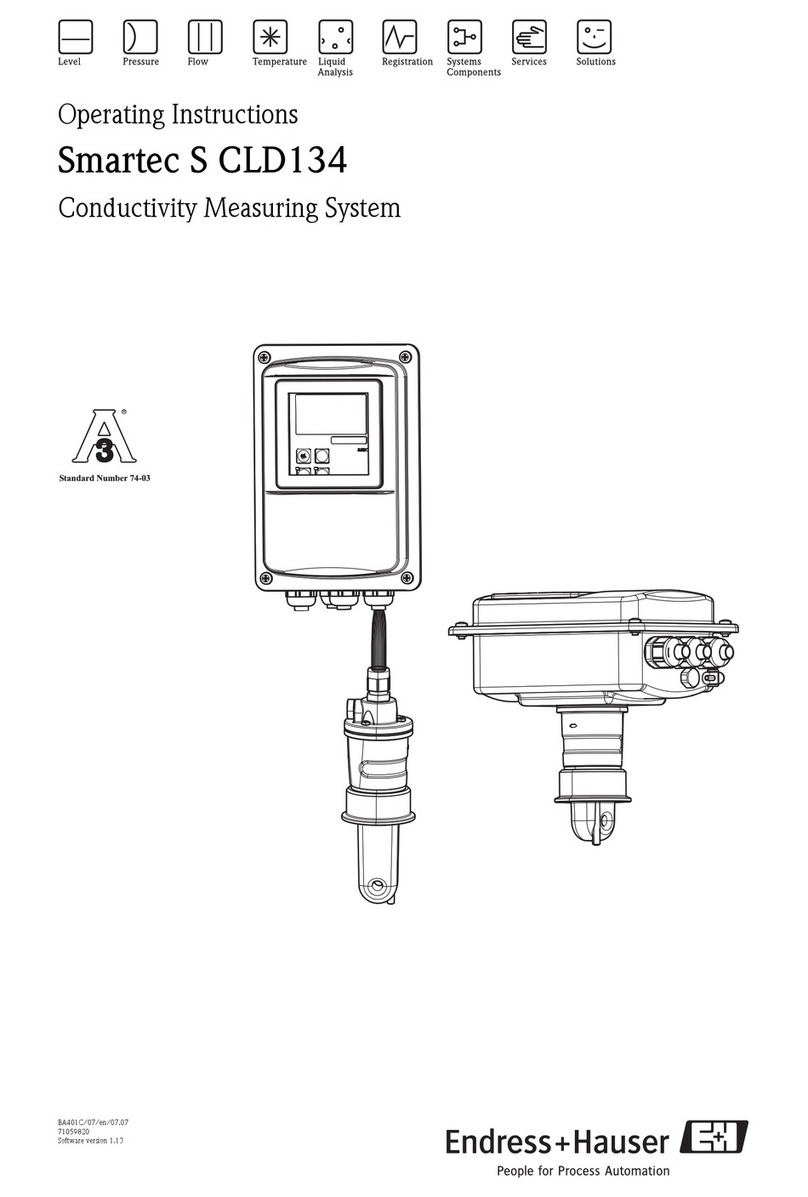 Endress+Hauser Smartec S CLD134 operating instructions Endress+Hauser Smartec S CLD134 operating instructions