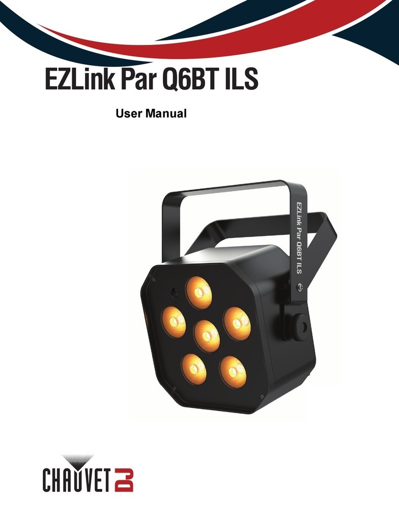 Chauvet DJ EZLink Par Q6BT ILS User manual Chauvet DJ EZLink Par Q6BT ILS User manual