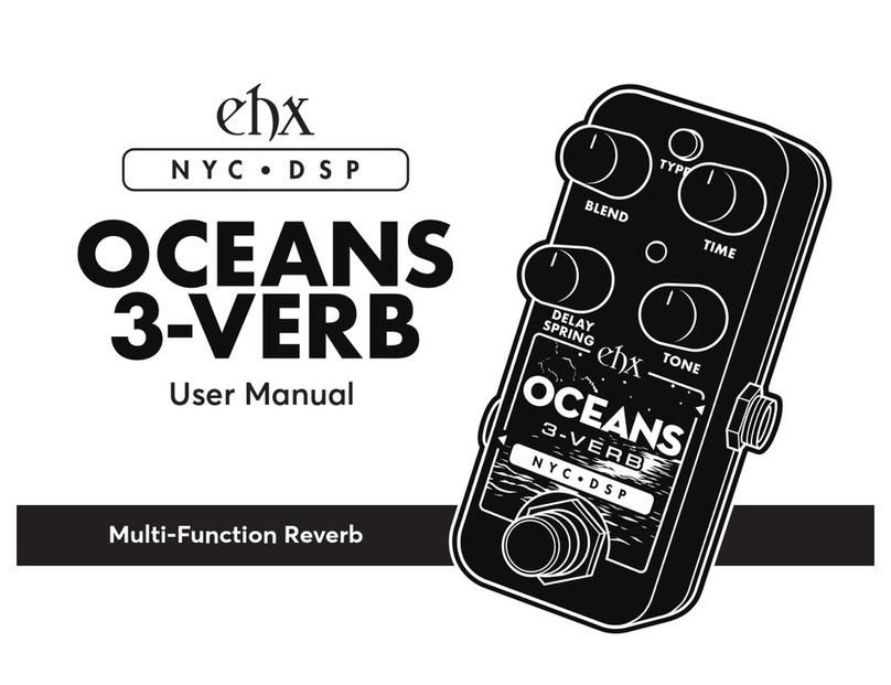 EHX OCEANS 3-VERB User manual
