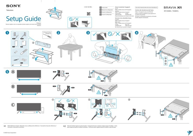 Sony XR-55A80L User manual