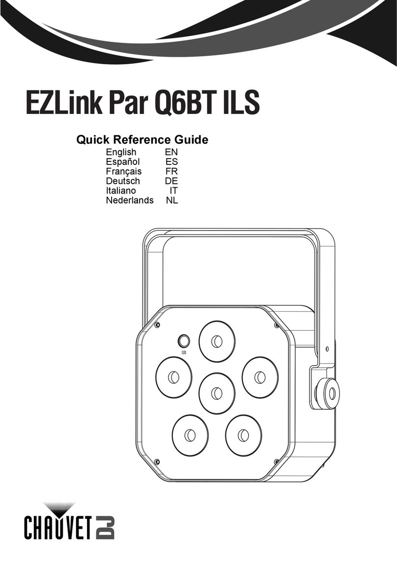 Chauvet DJ EZLink Par Q6BT ILS Quick reference guide
