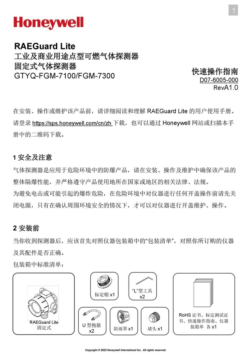 Honeywell RAEGuard Lite User manual Honeywell RAEGuard Lite User manual