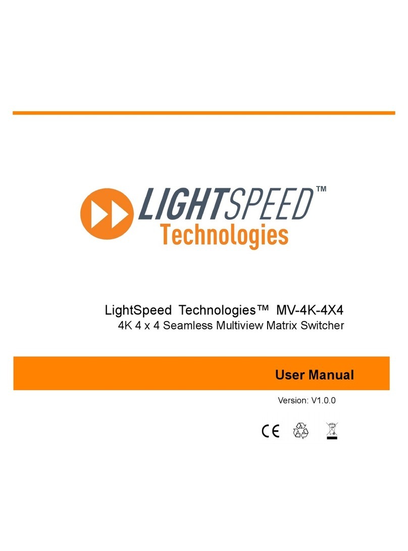 LightSpeed Technologies MV-4K-4X4 user manual