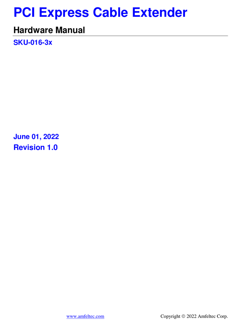 Amfeltec Corp. SKU-016-3x Hardware manual Amfeltec Corp. SKU-016-3x Hardware manual