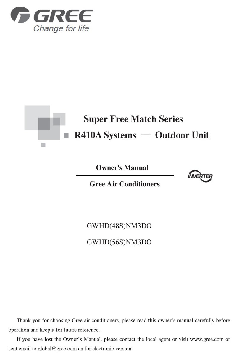 Gree GWHD(48S)NM3DO owner's manual