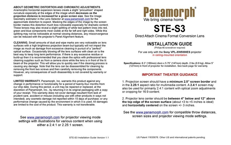 Panamorph STE-S3 installation guide