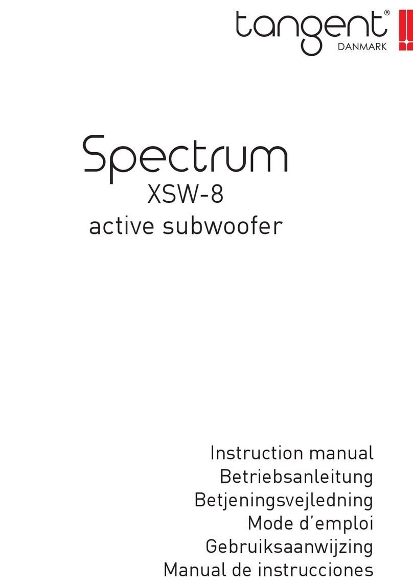 Tangent Spectrum XSW-8 instruction manual