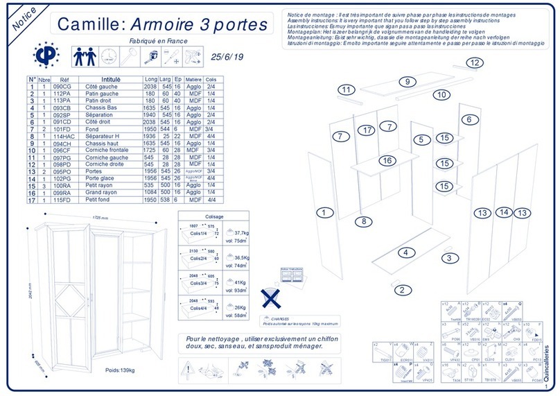 Vente Unique Camille User manual Vente Unique Camille User manual