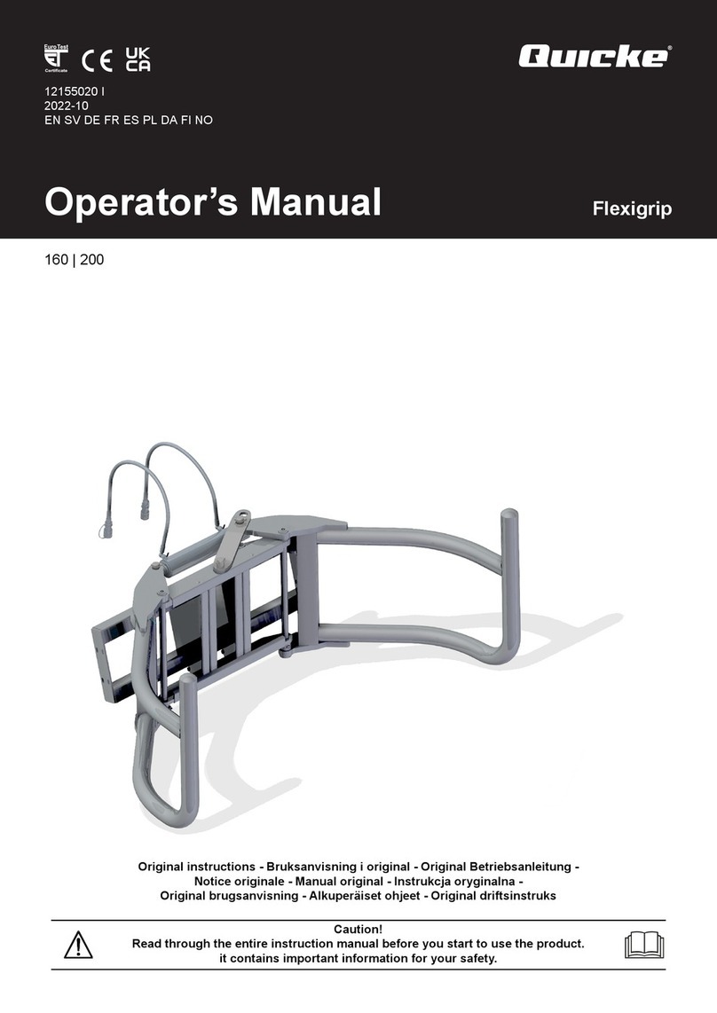 Quicke 160 Operator's manual