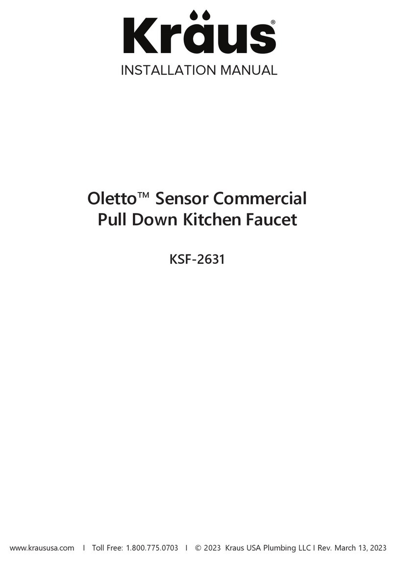 Kraus Oletto KSF-2631SFS installation manual Kraus Oletto KSF-2631SFS installation manual