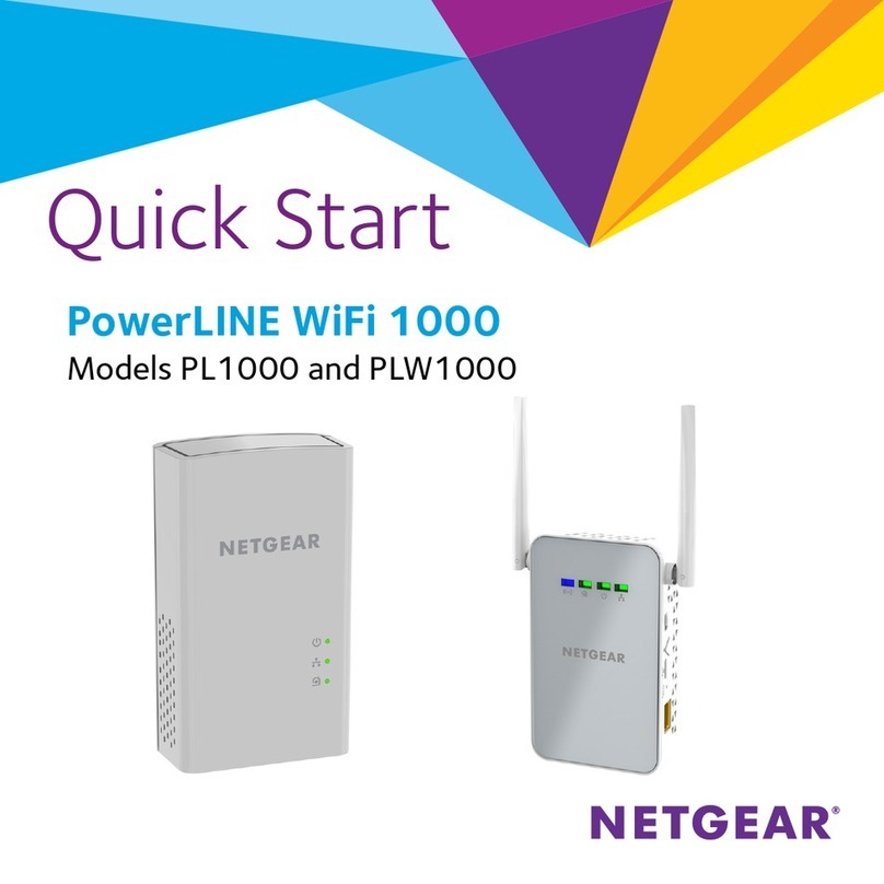 NETGEAR PowerLINE WiFi 1000 User manual NETGEAR PowerLINE WiFi 1000 User manual