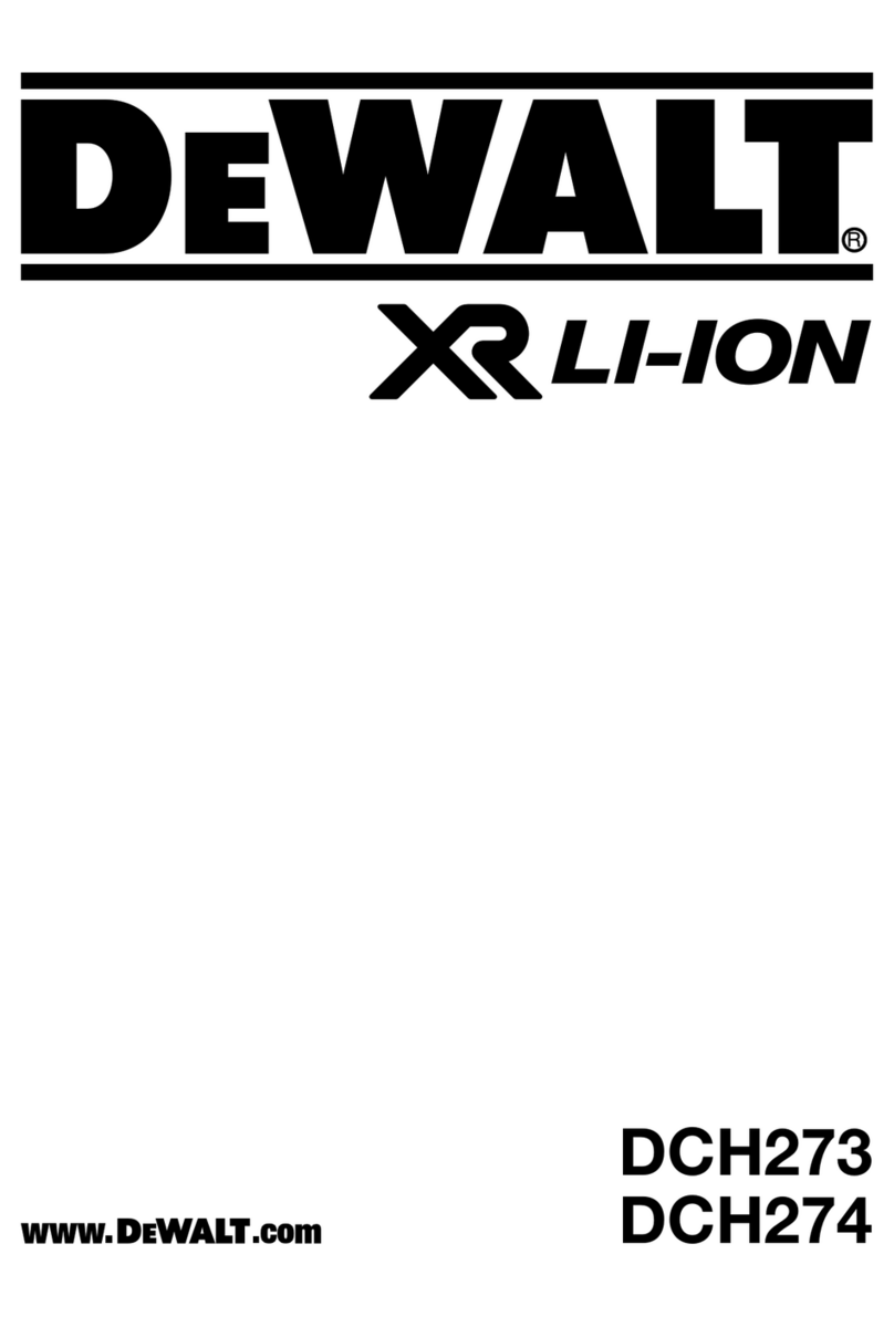 DeWalt XR DCH273 User manual
