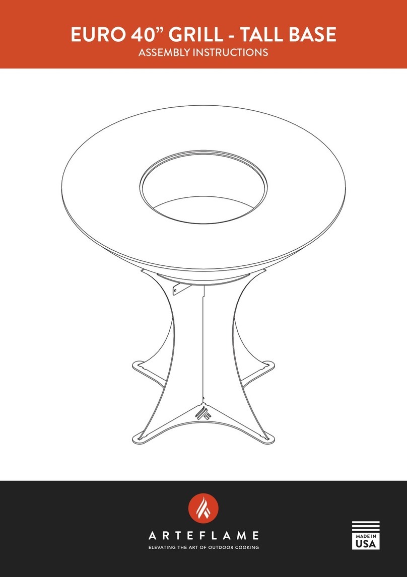 Arteflame Classic 40 Euro Tall Base Assembly instructions