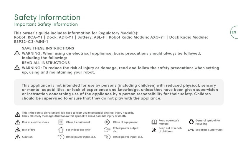 iRobot RCA-Y1 User manual