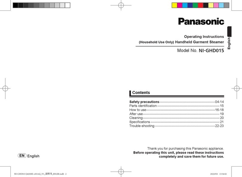 Panasonic NI-GHD015 User manual
