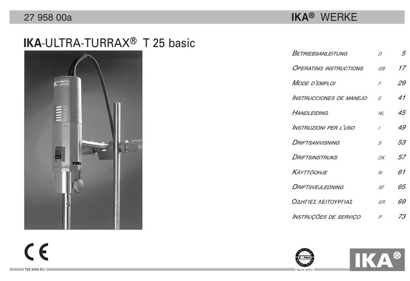 IKA ULTRA-TURRAX T 25 basic User manual IKA ULTRA-TURRAX T 25 basic User manual