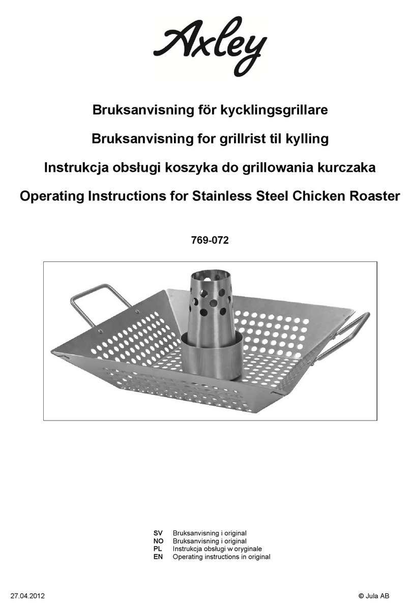 Axley 769-072 operating instructions