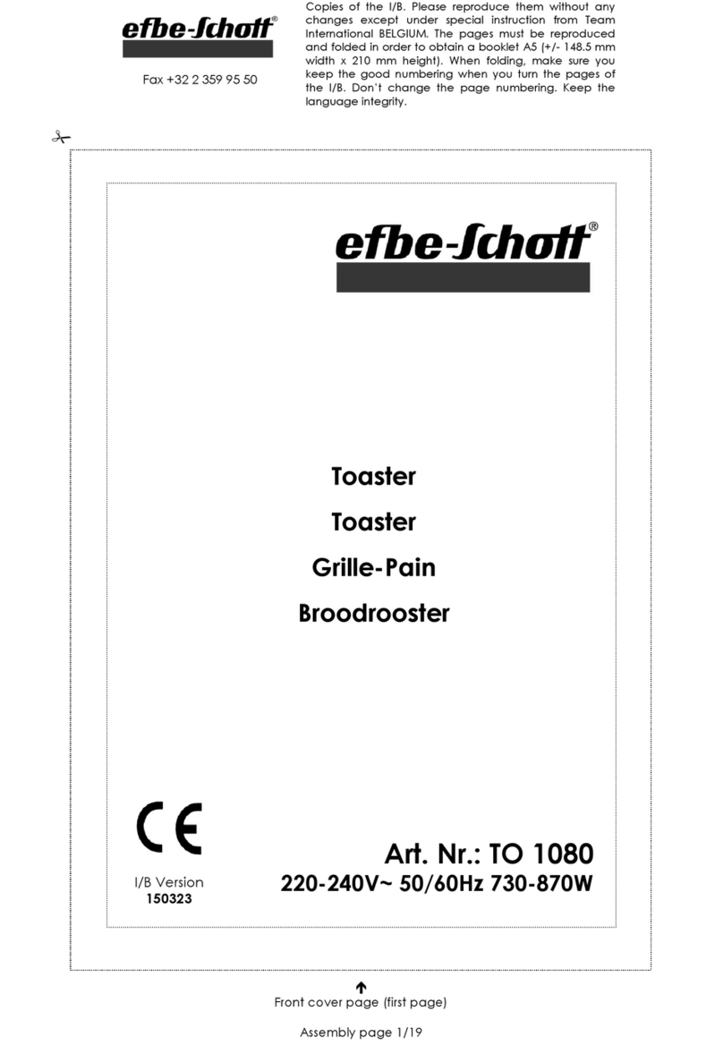 EFBE-SCHOTT TO 1080 manual