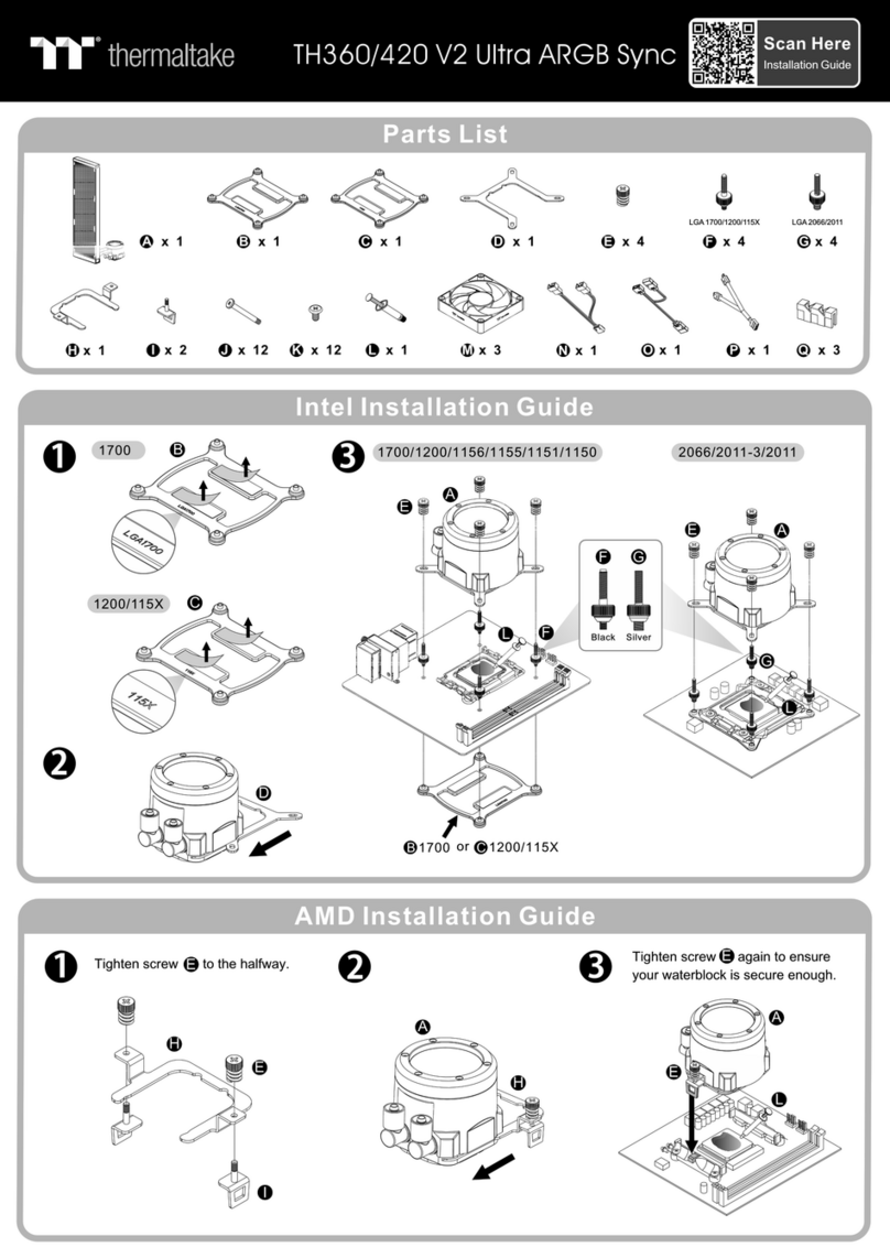 Thermaltake TH360 V2 Ultra ARGB Sync User manual