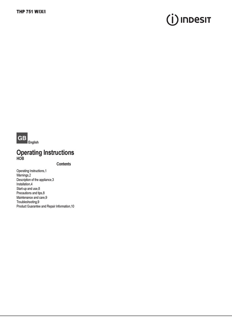 Indesit THP 751 W/IX/I IT operating instructions
